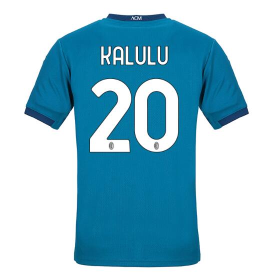 AC Milan Football Kit Third Soccer Jersey KALULU #20 2020/21